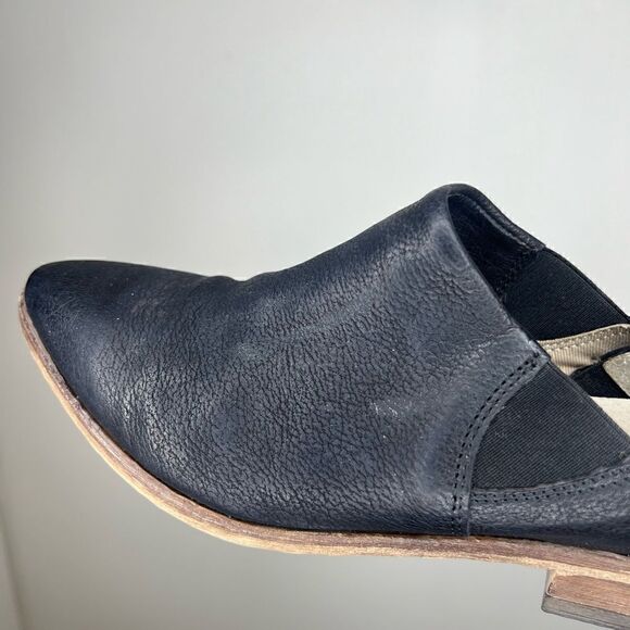 Free People x Lavorazione Artigiana Black Leather Ankle Bootie/Convertible Mules - Picture 12 of 16